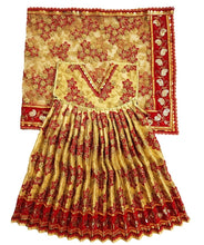 Load image into Gallery viewer, Mata Rani _Poshak_ Vastra for Size Devi Idol Figure - (2 Feet.)_ Size No. 4 (Net+Raw Silk)