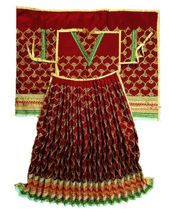Mata Rani _Poshak_ Vastra for Size Devi Idol Figure - (3 Feet/36" Inch's.)_ Size No. 6