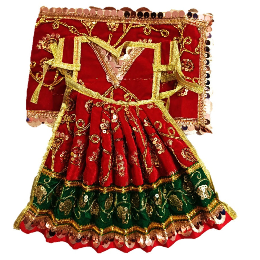 Ganesha/Krishna _Poshak_ Vastra for Size Idol Figure - (16