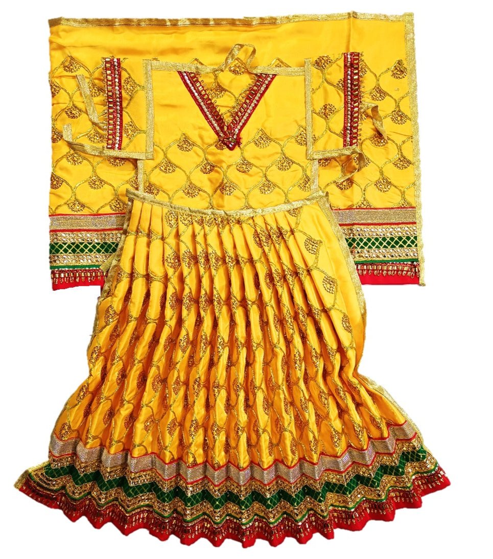 Mata Rani _Poshak_ Vastra for Devi Idol Figure - (12
