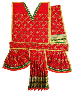 Hanuman Ji Dress -for Idol height of 1.5 feet/18" Inch-Size No. 3