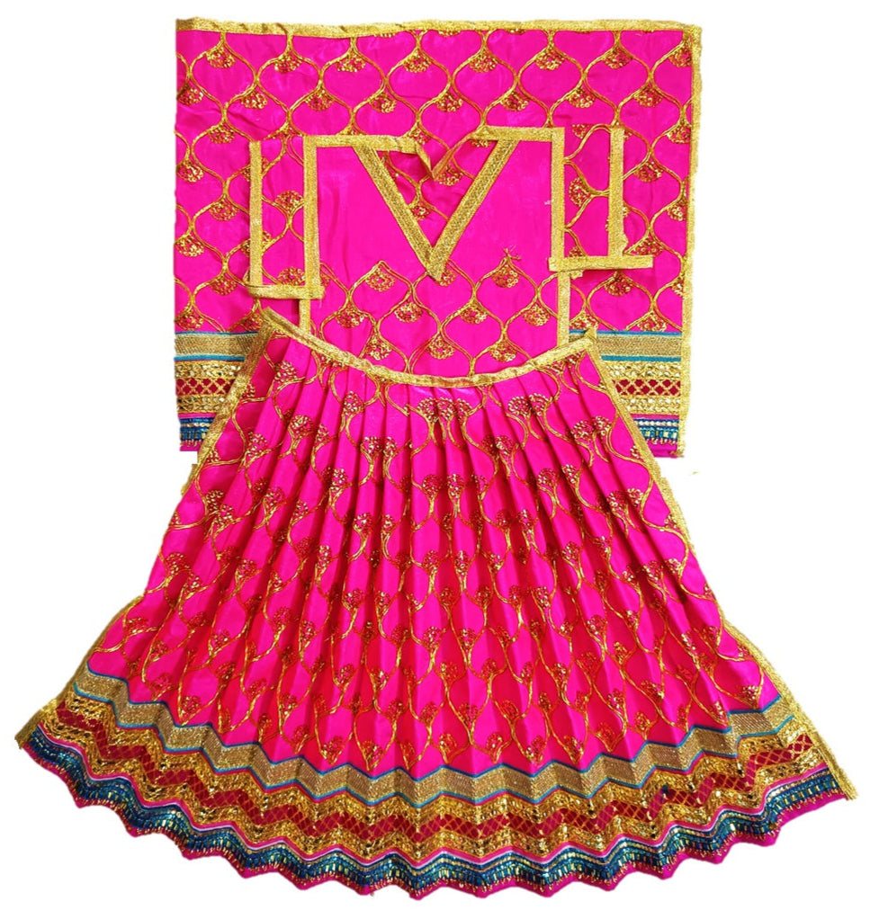 Mata Rani _Poshak_ Vastra for Devi Idol Figure - (12