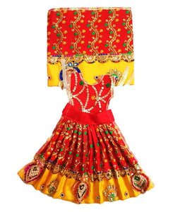 Mata Rani _Poshak_ Vastra for Size Devi Idol Figure - (1 feet./12" Inch)_ Size No. 1