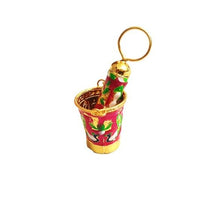 Load image into Gallery viewer, Holi Special! Metal Meena work Pichkari and bucket set for laddu Gopal/Home Deities.