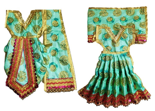 Radha Krishan-Poshak - For Idol Height 1 ft Feet /12 Inchs - Size No. 1