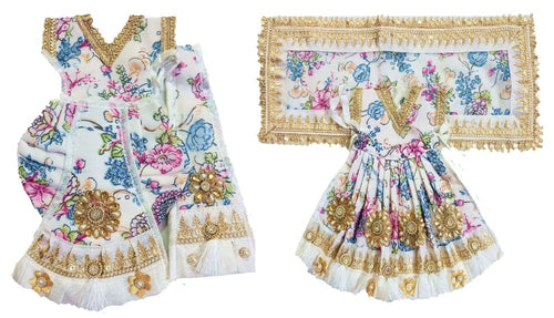 Radha Krishan-Poshak - For Idol Height 1 ft Feet /12