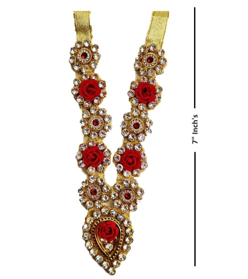 Fancy stone Mala/Haar for home deity