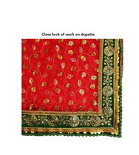 Load image into Gallery viewer, Mata Rani _Poshak- for Idol Height- 3.5 feet/42" Inchs- Size No. 7 (Net + Raw Silk)