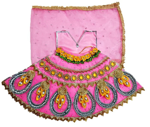 Mata Rani _Fancy Poshak_ Vastra for Size Devi Idol Figure - 18