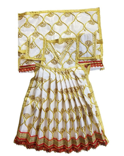 Mata Rani _Poshak_ Vastra for Size Devi Idol Figure - (1.3 feet./16