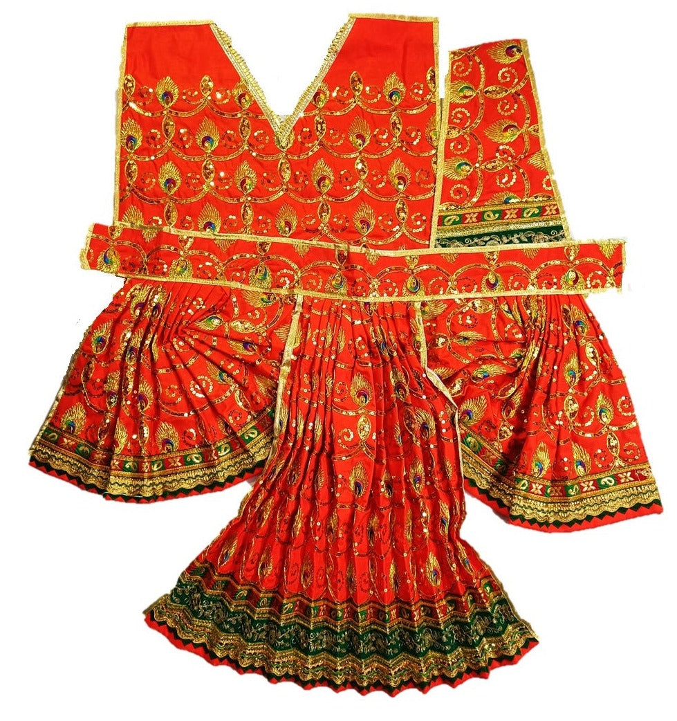 Hanuman Ji Dress -for Idol height of 3.5 feet/42