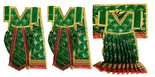 Ram Darbar (Sita-Ram-Lakshman) Poshak - For Idol Height 1.3 ft Feet /16