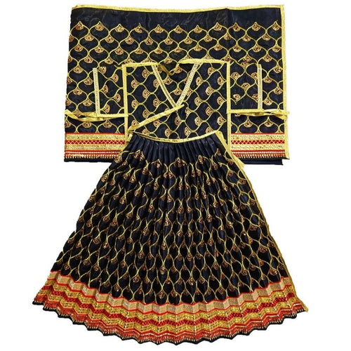 Mata Rani _Poshak_ Vastra for Size Devi Idol Figure - (2.5 Feet./30