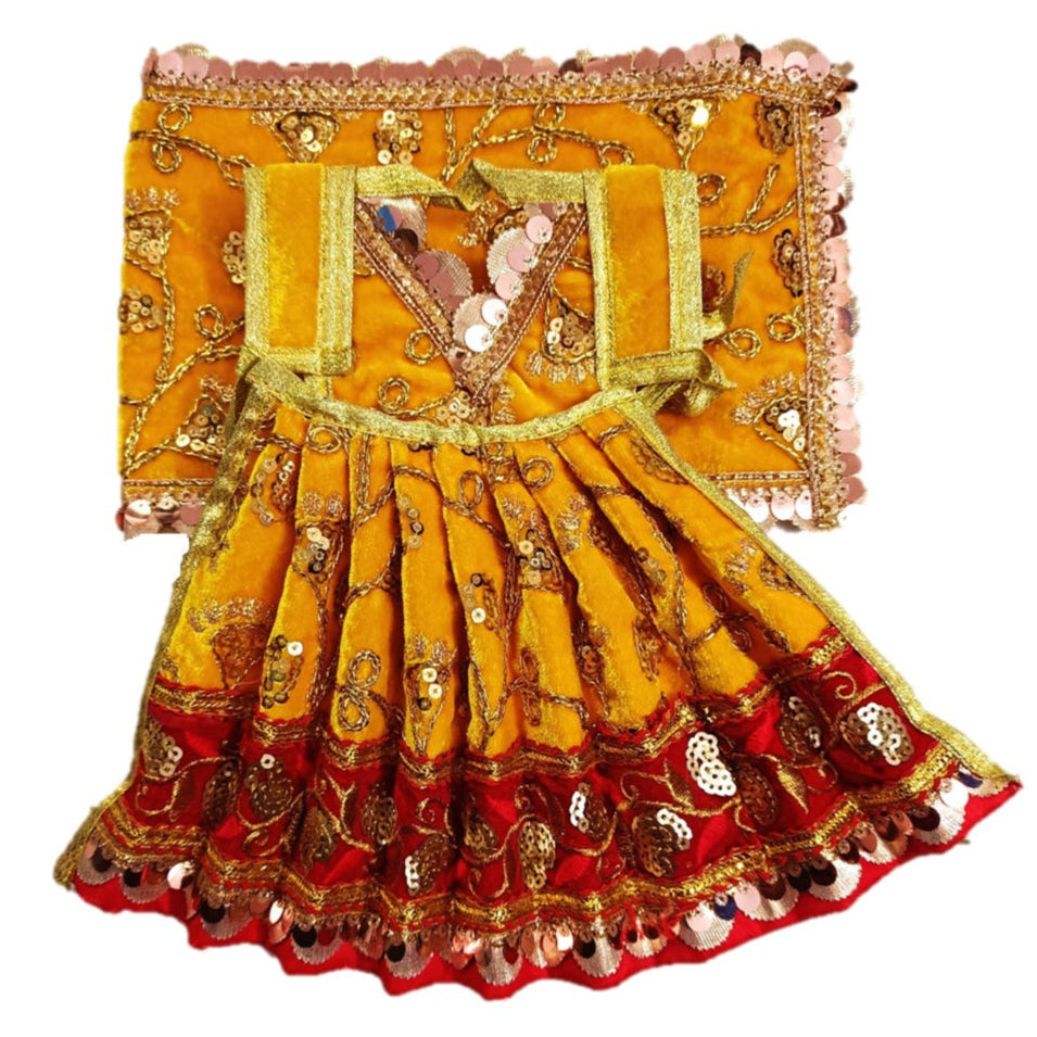 Mata Rani _Poshak_ Vastra for Devi Idol Figure