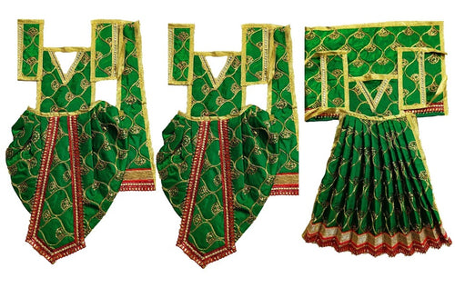 Ram Darbar (Sita-Ram-Lakshman) Poshak - For Idol Height 1.3 ft Feet /16