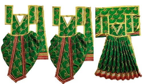 Ram Darbar (Sita-Ram-Lakshman) Poshak - For Idol Height 1 ft Feet /12