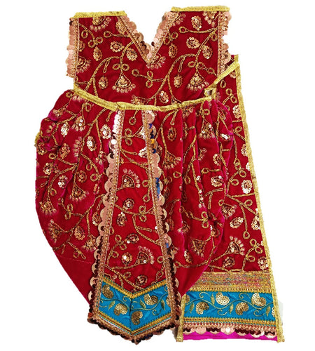 Ganesha/Krishna _Poshak_ Vastra for Size Idol Figure - (2 feet/24