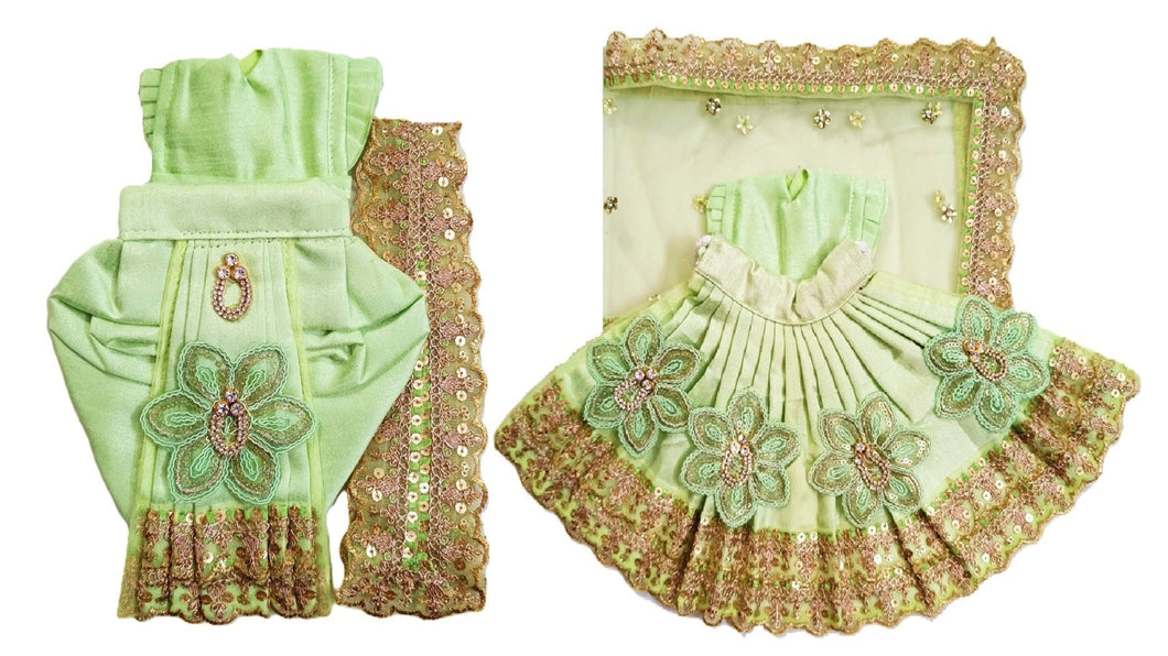 Radha Krishan-Fancy Poshak - For Idol Height 1 ft Feet /12