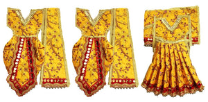 Ram Darbar (Sita-Ram-Lakshman) Poshak - For Idol Height 1 ft Feet /12" Inch's - Size No. 1