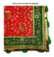 Load image into Gallery viewer, Mata Rani _Poshak_ Vastra for Devi Idol Figure - (24" Inch./2 feet)_ Size No. 4