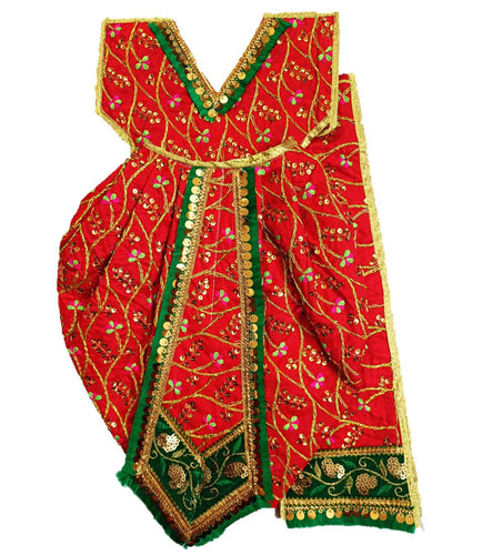 Ganesha/Krishna _Poshak_ Vastra for Size Idol Figure - (2 feet/24