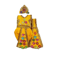 Load image into Gallery viewer, Radha Krishan-Poshak-Lehenga/Dhoti-Size 3" Inch