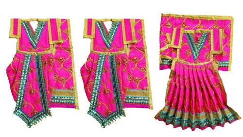 Ram Darbar (Sita-Ram-Lakshman) Poshak - For Idol Height 1 ft Feet /12