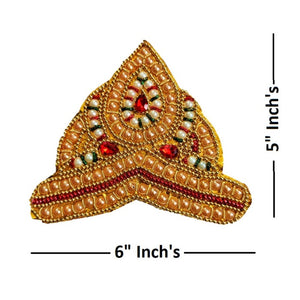 Mukut for Idol Height 1.5 feet- 2 Feet/18" Inch's-24" Inch's- Size No. 3-4