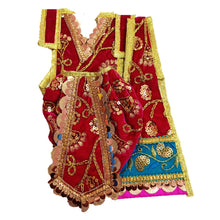 Load image into Gallery viewer, Radha Krishan-Poshak - For Idol Height 1 ft Feet /12 Inchs - Size No. 1 (Velvet)