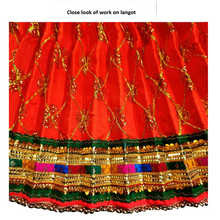 Load image into Gallery viewer, Hanuman Ji Dress -for Idol height of 3.5 feet/42" Inch-Size No. 7