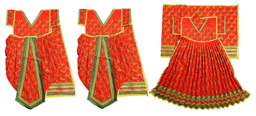 Ram Darbar (Sita-Ram-Lakshman) Poshak - For Idol Height 2.5 ft Feet /30