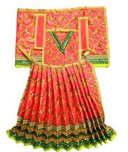Load image into Gallery viewer, Mata Rani _Poshak_ Vastra for Devi Idol Figure - (18" Inch./1.5 feet)_ Size No. 3