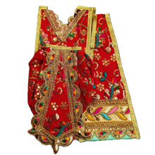 Load image into Gallery viewer, Ram Darbar (Sita-Ram-Lakshman) Poshak - For Idol Height 1 ft Feet /12" Inch's - Size No. 1