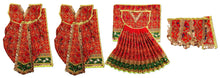 Load image into Gallery viewer, Ram Darbar (Sita-Ram-Lakshman-Hanuman) Poshak - For Idol Height 2 ft Feet /24" Inch's - Size No. 4