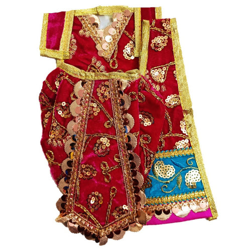 Ganesha _Poshak_ Vastra for Idol Height - (12