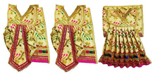 Load image into Gallery viewer, Ram Darbar (Sita-Ram-Lakshman) Poshak - For Idol Height 1 ft Feet /12" Inch's - Size No. 1