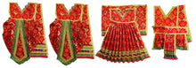 Load image into Gallery viewer, Ram Darbar (Sita-Ram-Lakshman-Hanuman) Poshak - For Idol Height 1.5 ft Feet /18" Inch's - Size No. 3