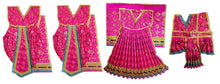 Load image into Gallery viewer, Ram Darbar (Sita-Ram-Lakshman-Hanuman) Poshak - For Idol Height 2.5 ft Feet /30" Inch's - Size No. 5