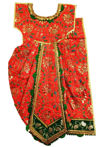 Ganesha/Krishna _Poshak_ Vastra for Size Idol Figure - (2.5 Feet/30