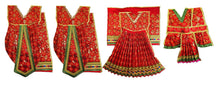Load image into Gallery viewer, Ram Darbar (Sita-Ram-Lakshman-Hanuman) Poshak - For Idol Height 2.5 ft Feet /30" Inch's - Size No. 5