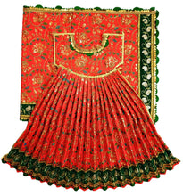 Load image into Gallery viewer, Mata Rani _Poshak_ Vastra for Size Devi Idol Figure - (2.5 Feet./30" Inchs)_ Size No. 5