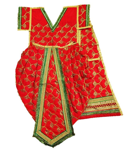 Ganesha/Krishna _Poshak_ Vastra for Size Idol Figure - (2.5 Feet/30