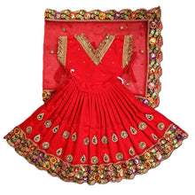 Load image into Gallery viewer, Radha Krishan _Fancy Poshak_ for Idol Height 18" Inch's /1.5 feet - Size No. 3