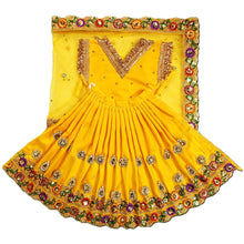 Load image into Gallery viewer, Radha Krishan _Fancy Poshak_ for Idol Height 18" Inch's /1.5 feet - Size No. 3