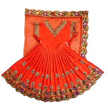 Load image into Gallery viewer, Radha Krishan _Fancy Poshak_ for Idol Height 18" Inch's /1.5 feet - Size No. 3