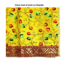 Load image into Gallery viewer, Mata Rani _Poshak- for Idol Height- 3.5 feet/42" Inchs- Size No. 7 (Net + Raw Silk)