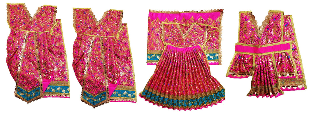 Ram Darbar (Sita-Ram-Lakshman-Hanuman) Poshak - For Idol Height 2.5 ft Feet /30