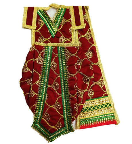 Ganesha/Krishna _Poshak_ Vastra for Size Idol Figure - (16