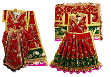 Load image into Gallery viewer, Radha Krishan-Poshak - For Idol Height 1 ft Feet /12 Inchs - Size No. 1 (Velvet)