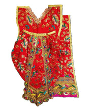 Load image into Gallery viewer, Radha Krishan _Poshak_ for Idol Height 18" Inch's /1.5 feet - Size No. 3